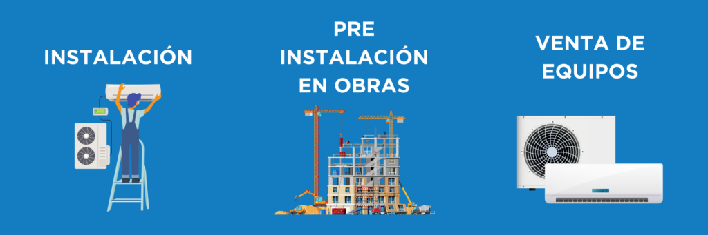 instalacion preinstalacion en obra ventas marin aires